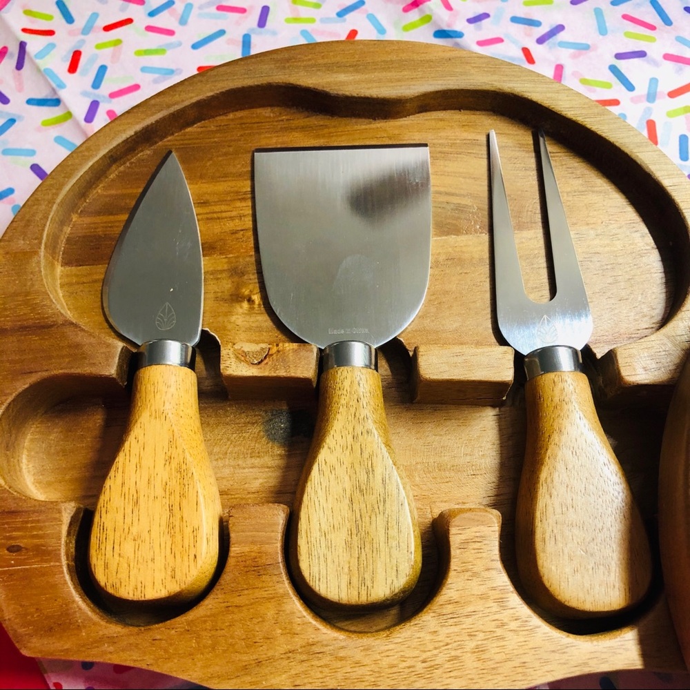 🌿Deluxe Cheese Board Set Acacia Wood - Picture 5 of 16